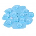 Lot de 4 Tapis antiderapants de douche ou baignoire PVC GALETS 12x13cm Bleu Ciel MSV MSV