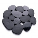 Lot de 4 Tapis antiderapants de douche ou baignoire PVC GALETS 12x13cm Noir MSV MSV