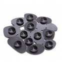 Lot de 4 Tapis antiderapants de douche ou baignoire PVC GALETS 12x13cm Noir MSV MSV