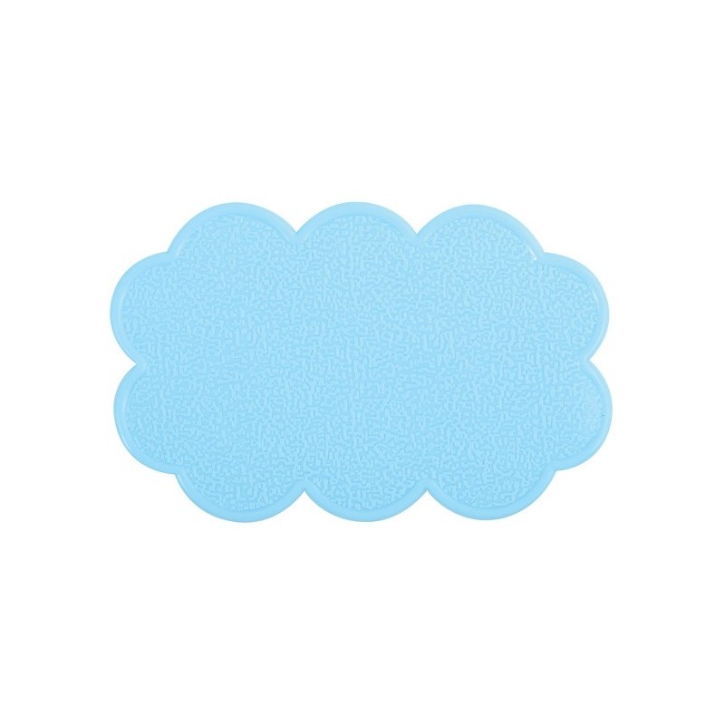 Lot de 4 Tapis antiderapants de douche ou baignoire PVC NUAGES 14,5x9cm Bleu Ciel MSV MSV