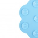 Lot de 4 Tapis antiderapants de douche ou baignoire PVC NUAGES 14,5x9cm Bleu Ciel MSV MSV