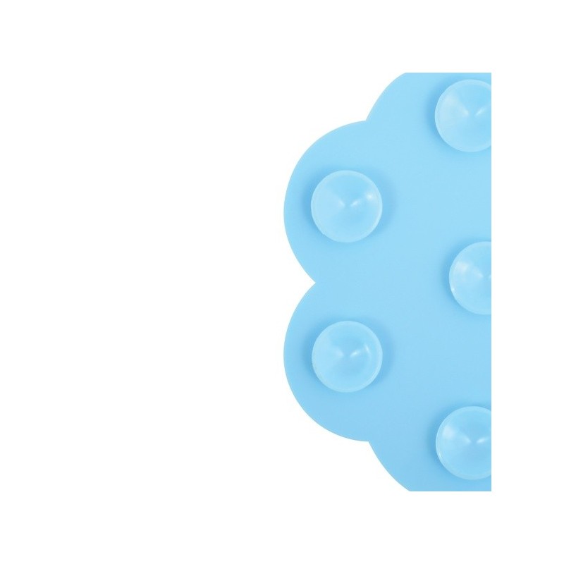 Lot de 4 Tapis antiderapants de douche ou baignoire PVC NUAGES 14,5x9cm Bleu Ciel MSV MSV
