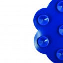 Lot de 4 Tapis antiderapants de douche ou baignoire PVC NUAGES 14,5x9cm Bleu Marine MSV MSV