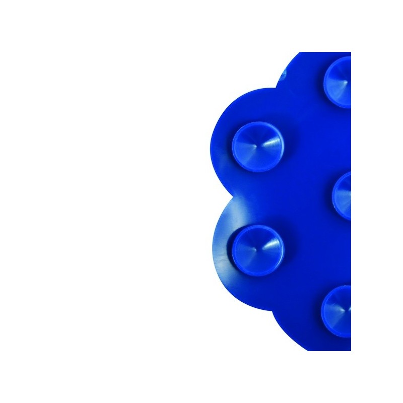 Lot de 4 Tapis antiderapants de douche ou baignoire PVC NUAGES 14,5x9cm Bleu Marine MSV MSV
