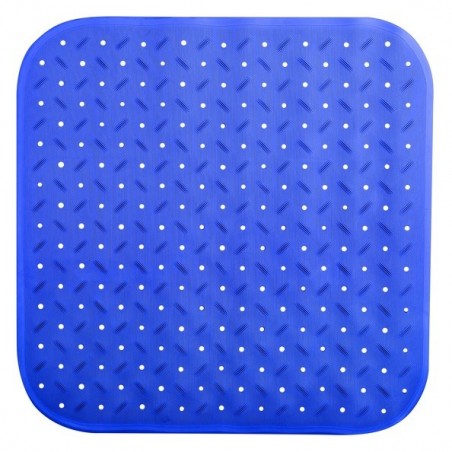 Tapis Fond de douche antidérapant Caoutchouc CLASS 54x54cm Bleu MSV MSV