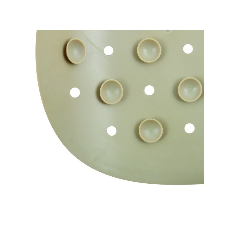 MSV Tapis Fond de douche antidérapant Caoutchouc CLASS 54x54cm Beige MSV