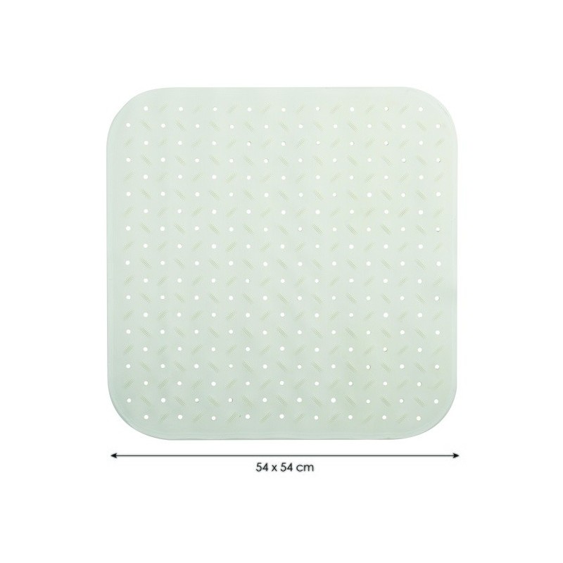 Tapis Fond de douche antidérapant Caoutchouc CLASS 54x54cm Blanc MSV MSV