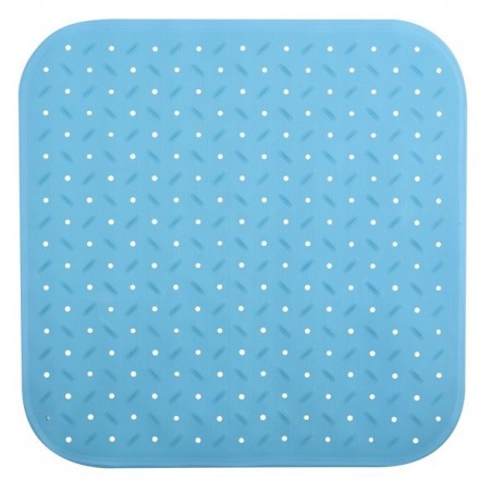 Tapis Fond de douche antidérapant Caoutchouc CLASS 54x54cm Bleu Ciel MSV MSV