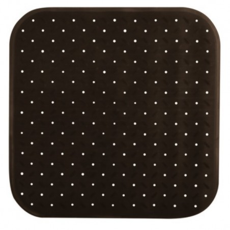 Tapis Fond de douche antidérapant Caoutchouc CLASS 54x54cm Chocolat MSV MSV