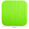MSV Tapis Fond de douche antidérapant Caoutchouc CLASS 54x54cm Pistache MSV