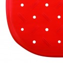 Tapis Fond de douche antidérapant Caoutchouc CLASS 54x54cm Rouge MSV MSV