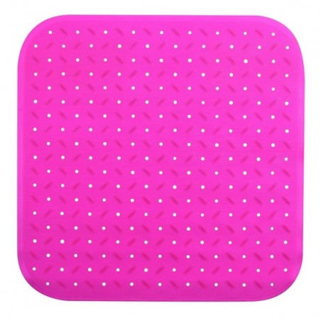 MSV Tapis Fond de douche antidérapant Caoutchouc CLASS 54x54cm Fuschia MSV