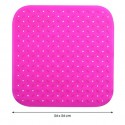 MSV Tapis Fond de douche antidérapant Caoutchouc CLASS 54x54cm Fuschia MSV