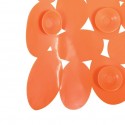 Tapis Fond de douche PVC GALETS 53x53cm Orange MSV MSV