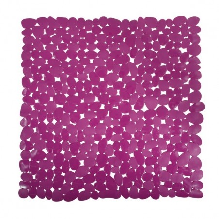 Tapis Fond de douche PVC GALETS 53x53cm Violet MSV MSV