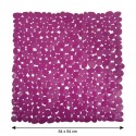 Tapis Fond de douche PVC GALETS 53x53cm Violet MSV MSV