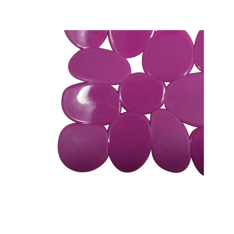 Tapis Fond de douche PVC GALETS 53x53cm Violet MSV MSV