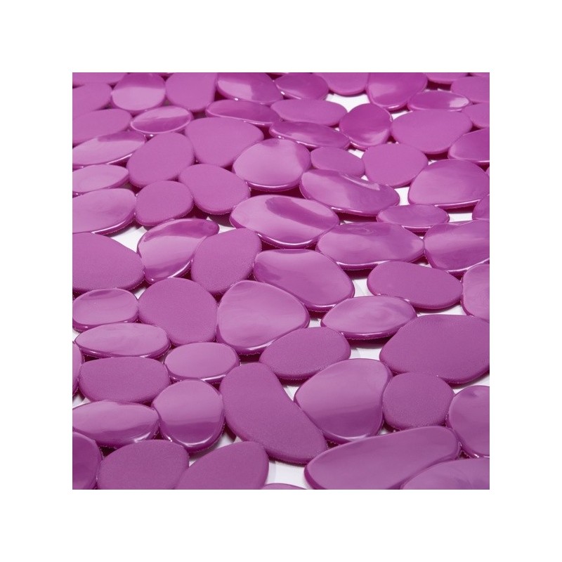 Tapis Fond de douche PVC GALETS 53x53cm Violet MSV MSV