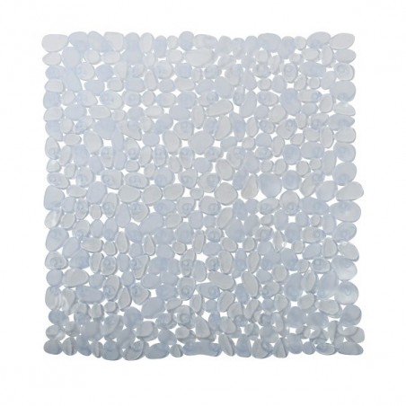 Tapis Fond de douche PVC GALETS 53x53cm Transparent MSV MSV