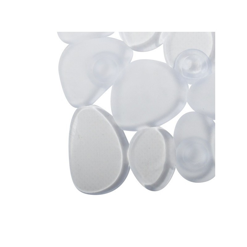 Tapis Fond de douche PVC GALETS 53x53cm Transparent MSV MSV