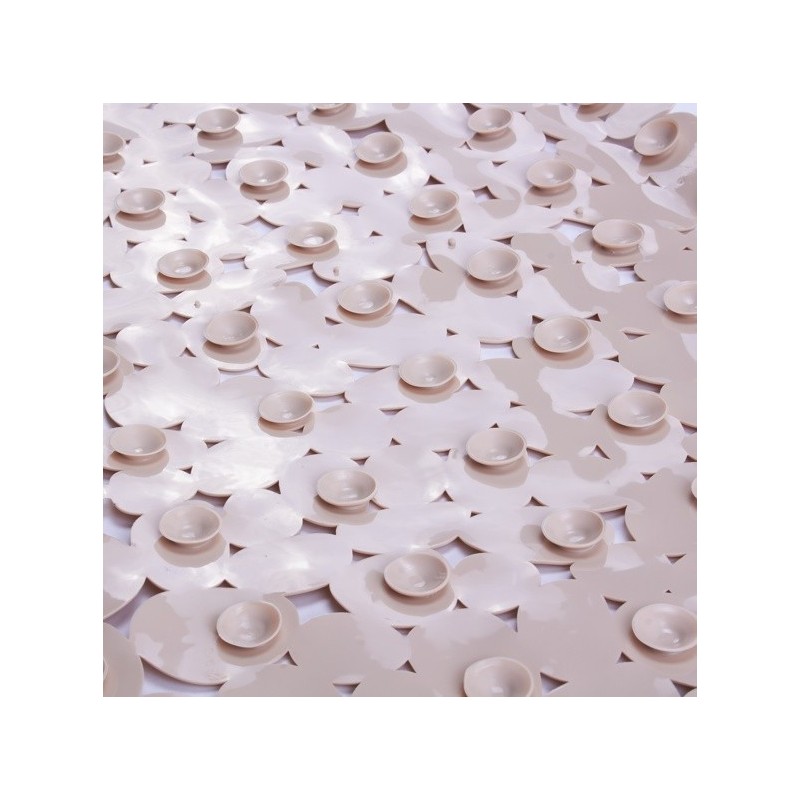Tapis Fond de douche PVC GALETS 53x53cm Beige MSV MSV