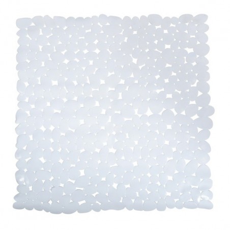 Tapis Fond de douche PVC GALETS 53x53cm Blanc MSV MSV