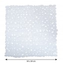 Tapis Fond de douche PVC GALETS 53x53cm Blanc MSV MSV
