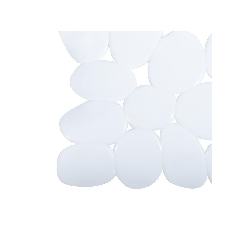 Tapis Fond de douche PVC GALETS 53x53cm Blanc MSV MSV