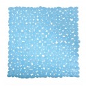 Tapis Fond de douche PVC GALETS 53x53cm Bleu Ciel MSV MSV