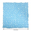 Tapis Fond de douche PVC GALETS 53x53cm Bleu Marine MSV MSV