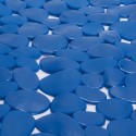 Tapis Fond de douche PVC GALETS 53x53cm Bleu Marine MSV MSV