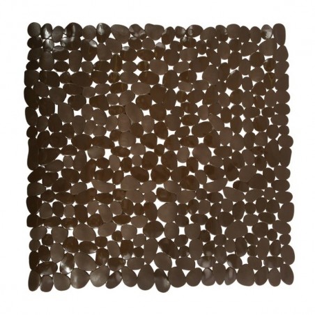 Tapis Fond de douche PVC GALETS 53x53cm Chocolat MSV MSV