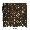 Tapis Fond de douche PVC GALETS 53x53cm Chocolat MSV MSV