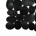 Tapis Fond de douche PVC GALETS 53x53cm Noir MSV MSV