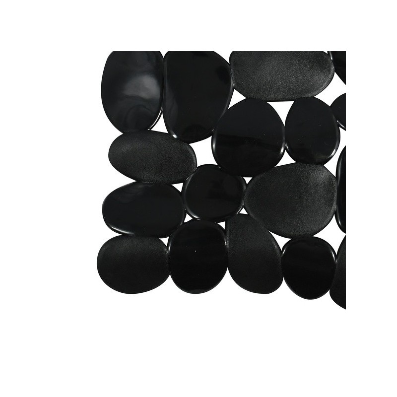 Tapis Fond de douche PVC GALETS 53x53cm Noir MSV MSV