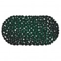 MSV Tapis Fond de baignoire PVC GALETS 35x68cm Vert Foncé MSV