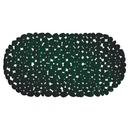 MSV Tapis Fond de baignoire PVC GALETS 39x99cm Vert Foncé MSV