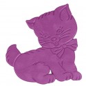 Lot de 5 stickers figurines antidérapantes de douche ou baignoire Caoutchouc Motif chat 12,5x11cm Multicolor MSV MSV