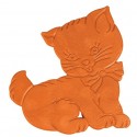 Lot de 5 stickers figurines antidérapantes de douche ou baignoire Caoutchouc Motif chat 12,5x11cm Multicolor MSV MSV