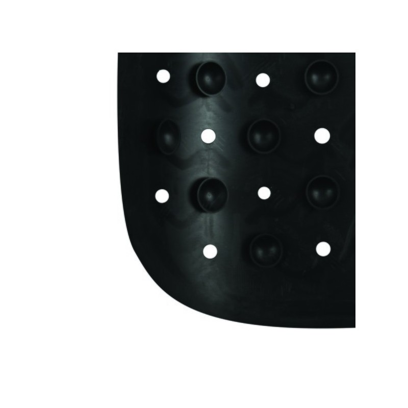 Tapis Fond de douche antidérapant Caoutchouc CLASS 54x54cm Noir MSV MSV