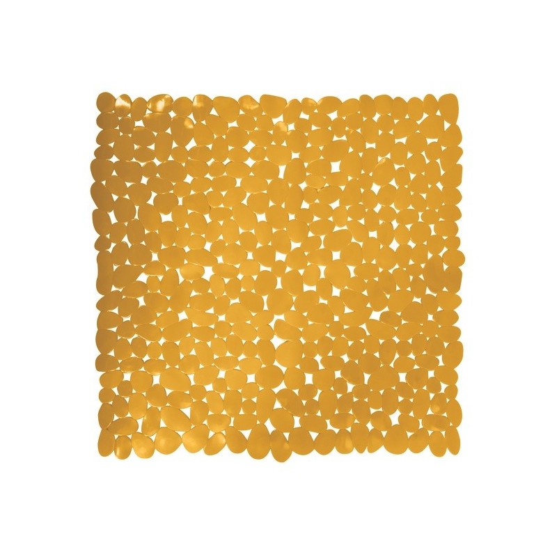 MSV Tapis fond de douche PVC GALETS 53x53cm Safran MSV