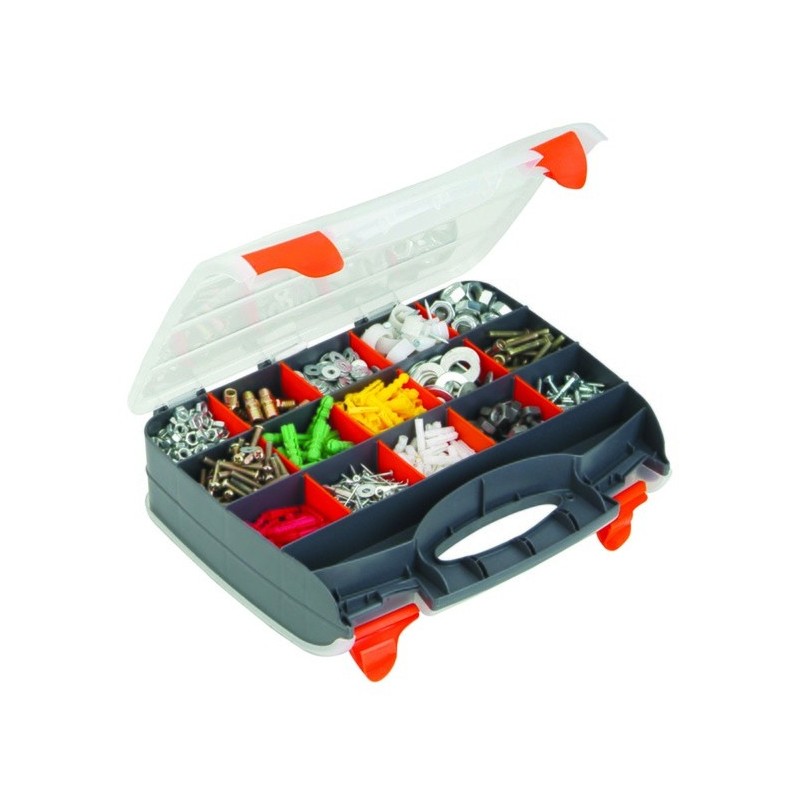 MSV Double Sided Organizer Toolbox 32x26cm Transparent MSV
