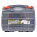 MSV Cassetta degli attrezzi Double Sided Organizer 32x26cm Trasparente MSV