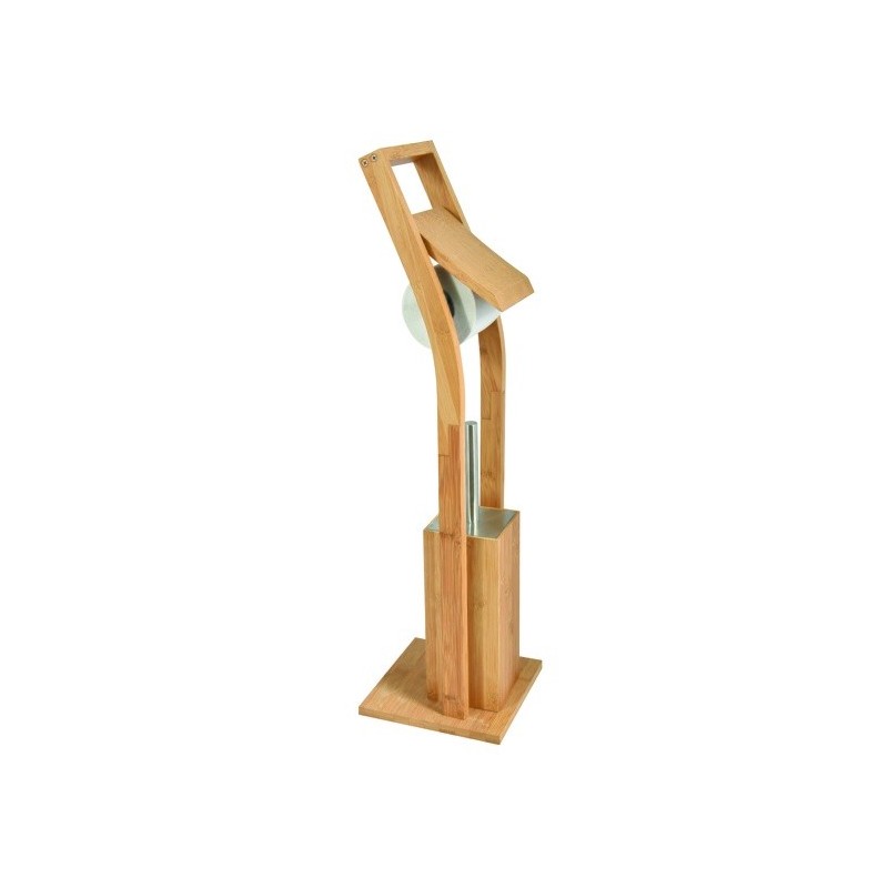 Combiné Incliné Wc Bambou & Inox MSV MSV