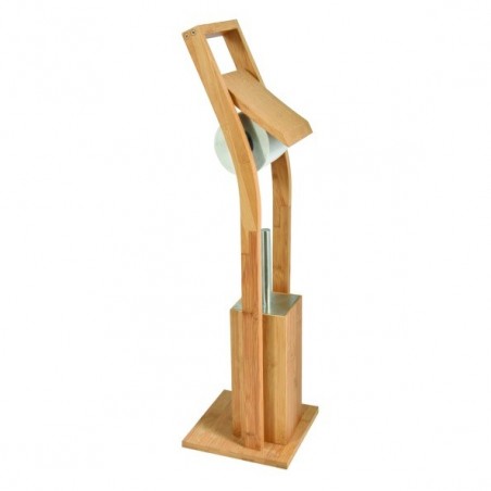 Combiné Incliné Wc Bambou & Inox MSV MSV
