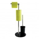 Combiné Wc Inox & Verre Noir MSV MSV