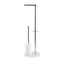 Combiné Wc Inox & verre Blanc MSV MSV