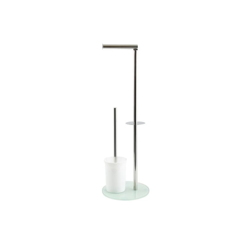 Combiné Wc Inox & verre Blanc MSV MSV