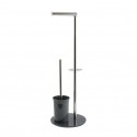 MSV Inodoro Combinado acero inoxidable y vidrio gris MSV