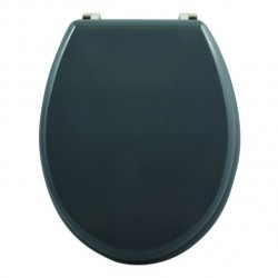 MSV Toilet Seat MDF CLÉO Anthracite Gray - Stainless Steel Hinges